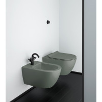 GSI PURA závěsná WC mísa, Swirlflush, 36x55cm, agave dual-mat 881504