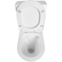 Aqualine JALTA WC kombi, Rimless, spodní/zadní odpad, bílá PB103RW