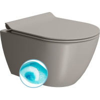 GSI PURA závěsná WC mísa, Swirlflush, 36x50cm, tortora dual-mat 881605