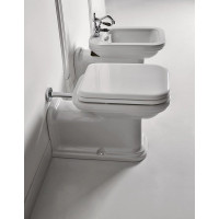 Kerasan WALDORF WC mísa stojící, 37x65cm, spodní/zadní odpad, bílá 411601