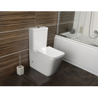 Sapho PORTO RIMLESS WC kombi, spodní/zadní odpad, bílá PC102WR