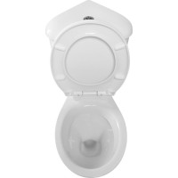 Aqualine CLIFTON rohové WC kombi, dvojtlačítko 3/6l, zadní/spodní odpad, bílá FS1PK