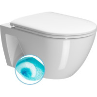GSI PURA ECO závěsná WC mísa, Swirlflush, 36x55cm, bílá ExtraGlaze 880711