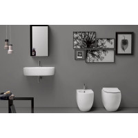 Kerasan FLO WC mísa stojící, 36x51, 5cm, spodní/zadní odpad, bílá 311601