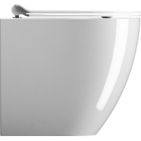 GSI PURA WC mísa stojící, Swirlflush, 36x50cm, spodní/zadní odpad, bílá ExtraGlaze 880411