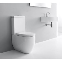 Kerasan FLO WC kombi mísa 36x60cm, spodní/zadní odpad, bílá 311701