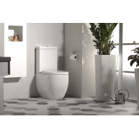 Kerasan FLO WC kombi mísa 36x60cm, spodní/zadní odpad, bílá 311701