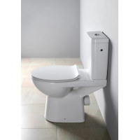 Sapho HANDICAP WC kombi zvýšený sedák, Rimless, zadní odpad, bílá K11-0221