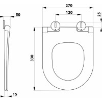 Aqualine PETIT WC sedátko, bílá PT005