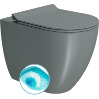 GSI PURA WC mísa stojící, Swirlflush, 36x55cm, spodní/zadní odpad, agave dual-mat 880304