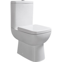 Ege Vitrifiye TYANA SHORT WC kombi splach. mech., zadní odpad, bílá 72200EW