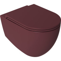 Isvea INFINITY WC sedátko, SLIM, odnímatelné, Soft Close, maroon red 40KF0543I-S