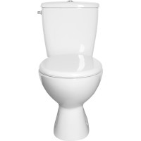 Aqualine MIGUEL WC kombi, dvojtlačítko 3/6l, spodní odpad, bílá LC2258