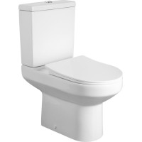 Aqualine VERMET WC kombi mísa, zadní/spodní odpad, bílá VR038-432