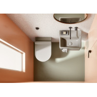 GSI PURA závěsná WC mísa, Swirlflush, 36x50cm, creta dual-mat 881608