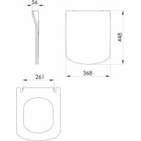 CREAVIT GLANC WC sedátko, SLIM, Soft Close, bílá GC5030