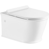 Sapho GALIA závěsná WC mísa, Rimless, 37x55cm, bílá PC081