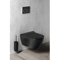 GSI PURA závěsná WC mísa, Swirlflush, 36x55cm, černá dual-mat 881526