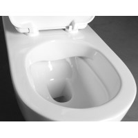 Sapho HANDICAP závěsná WC mísa prodloužená, Rimless, 37x70 cm, bílá TU1206