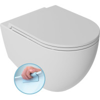 Isvea INFINITY závěsná WC mísa, Rimless, 36, 5x53cm, bílá mat 10NF02001-2L