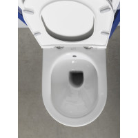 Isvea INFINITY CLEANWASH závěsná WC mísa Rimless, integrovaný ventil a bidet. sprška, 36, 5x53cm, bílá 10NFS1001I