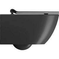 GSI PURA závěsná WC mísa, Swirlflush, 36x55cm, černá dual-mat 881526