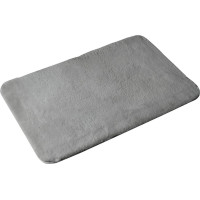 Gedy FUZZY koupelnová předložka, 50x80cm, 100% polyester, protiskluz, šedá 96FY508008