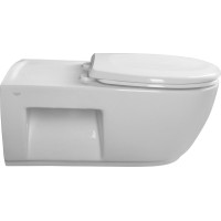 Sapho HANDICAP závěsná WC mísa prodloužená, Rimless, 37x70 cm, bílá TU1206
