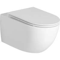 Bruckner FULDA závěsná WC mísa, Vortex Rimless, 36x52, 5cm, bílá 201.408.4
