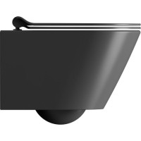 GSI KUBE X závěsná WC mísa, Swirlflush, 36x50cm, černá dual-mat 941626