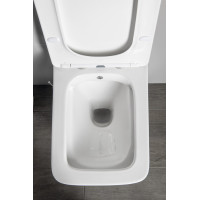 Sapho PORTO CLEANWASH závěsná WC mísa Rimless, integrovaná baterie a bidet. sprška, 36x5cm, bílá PZ102RX