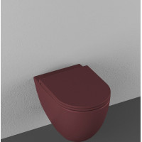 Isvea INFINITY závěsná WC mísa, Rimless, 36, 5x53cm, maroon red 10NF02001-2R
