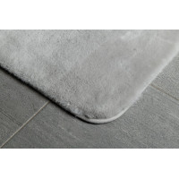 Gedy FUZZY koupelnová předložka, 50x80cm, 100% polyester, protiskluz, šedá 96FY508008