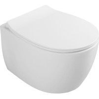 Isvea SENTIMENTI závěsná WC mísa, Rimless, 36x51cm, bílá 10AR02012