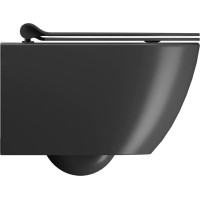 GSI PURA závěsná WC mísa, Swirlflush, 36x50cm, černá dual-mat 881626