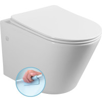 Sapho PACO závěsná WC mísa, Rimless, 36x53cm, bílá PZ1012WR