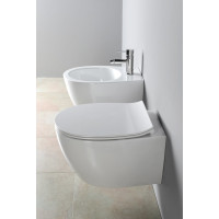 Isvea SENTIMENTI závěsná WC mísa, Rimless, 36x51cm, bílá 10AR02012