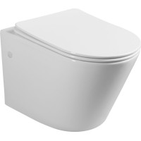 Sapho PACO závěsná WC mísa, Rimless, 36x53cm, bílá PZ1012WR
