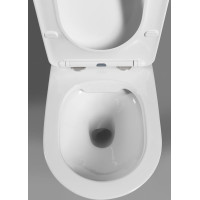 Sapho PACO závěsná WC mísa, Rimless, 36x53cm, bílá PZ1012WR