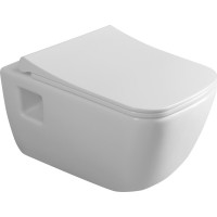 Bruckner WALTER závěsná WC mísa, Rimless, 37x52, 5cm, bílá 201.502.0