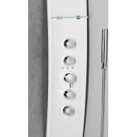 Polysan LUK termostatický sprchový panel rohový 250x1300mm, bílá 80325