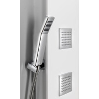 Polysan SPIRIT SQUARE termostatický sprchový panel nástěnný, 250x1550mm, bílá 81151