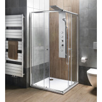 Aqualine TUSA sprchový panel, výška 1400mm, stříbrná SL680