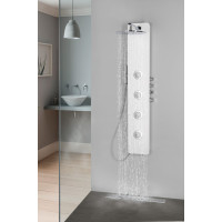 Polysan SPIRIT ROUND termostatický sprchový panel nástěnný, 250x1550mm, bílá 71151