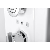 Polysan MOLA termostatický sprchový panel nástěnný 210x1300mm, bílá 80365