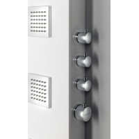 Polysan SPIRIT SQUARE termostatický sprchový panel nástěnný, 250x1550mm, bílá 81151