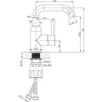 Sapho RHAPSODY stojánková umyvadlová baterie bez výpusti, chrom RH002