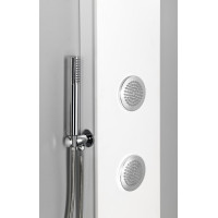 Polysan SPIRIT ROUND termostatický sprchový panel nástěnný, 250x1550mm, bílá 71151