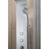 Aqualine TUSA sprchový panel, výška 1400mm, stříbrná SL680