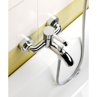 Sapho LUKA nástěnná vanová baterie, chrom LK10